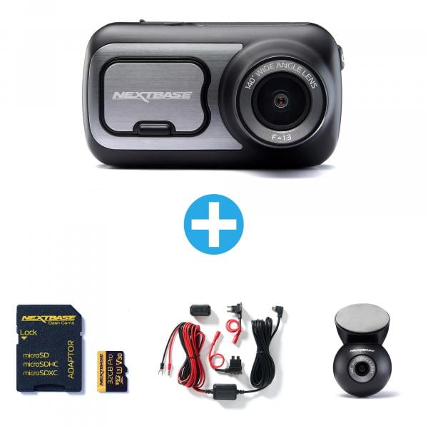 NEXTBASE Dashcam 422GW + 32GB + Hardwire Kit + Rückmodul
